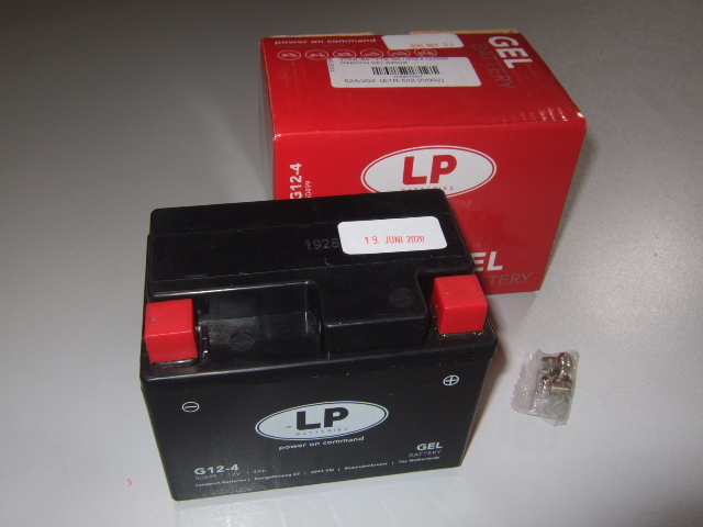 Artikel-Bild Gel-Batterie GB4L-B / YB4L-B, Wartungsfrei 12V 4Ah